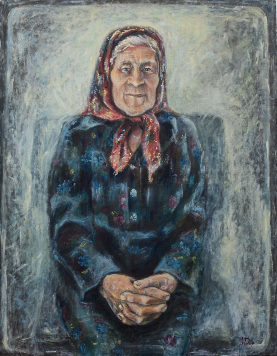 Grandmother By Liudmila Pisliakova, 22 X 28, Artwork For Sale On Artfinder