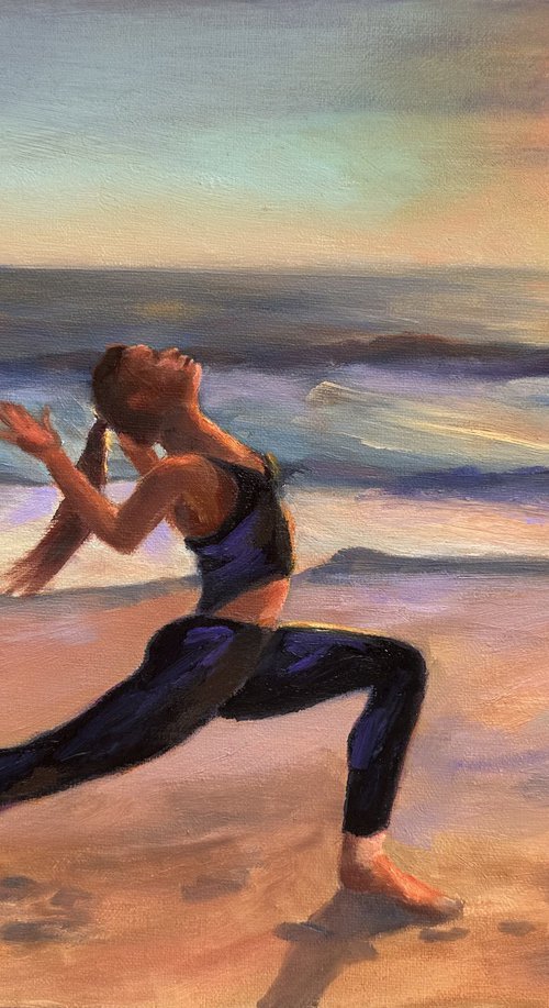 Yoga at Sunset by Grace Diehl