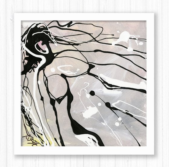 Doodle Nude 34 - Minimalistic Abstract Nude Art by Kathy Morton Stanion