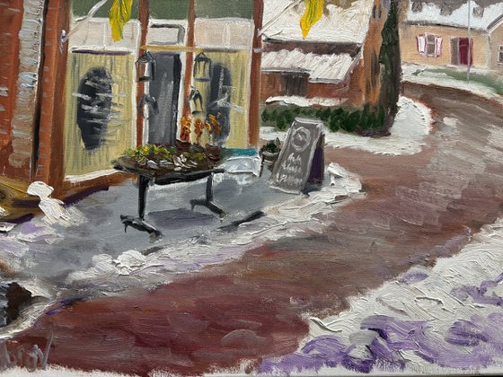 Dalen Flower Shop in Winter