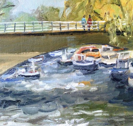 On the Stour, An original oil painting