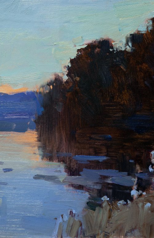 Moonlit River by Aleksandr  Kryushyn