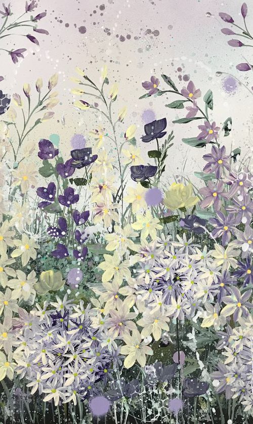 Allium sparkle, on paper by Jane Morgan