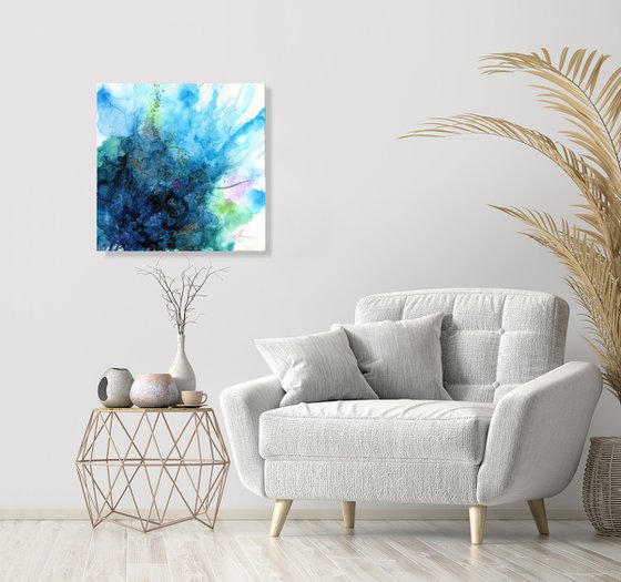 Ethereal Moments 4 - Zen Abstract Painting by Kathy Morton Stanion