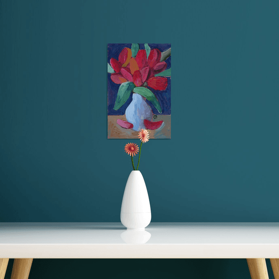 Tulips In A Vase