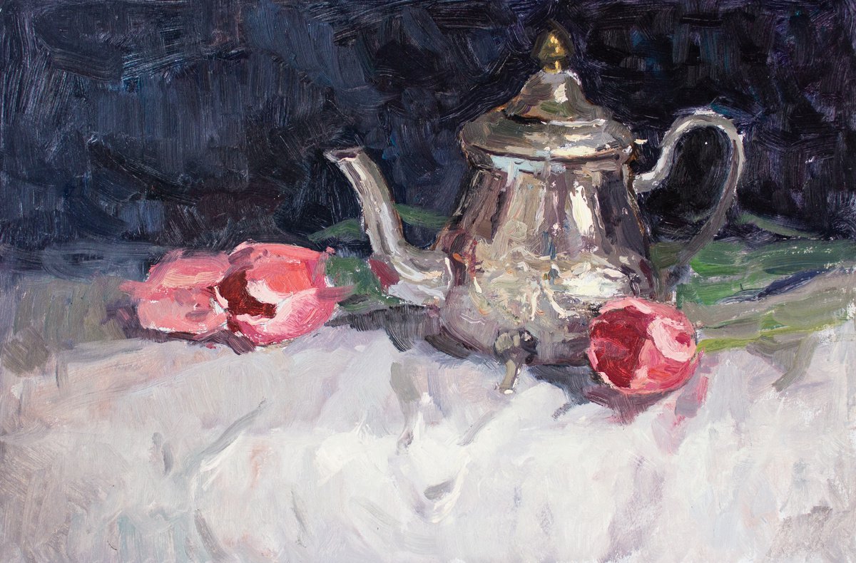 Still life with a teapot by Ekaterina Belaya