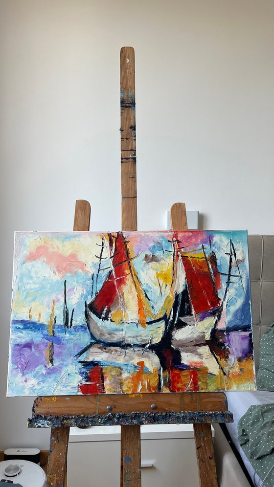Moored ships