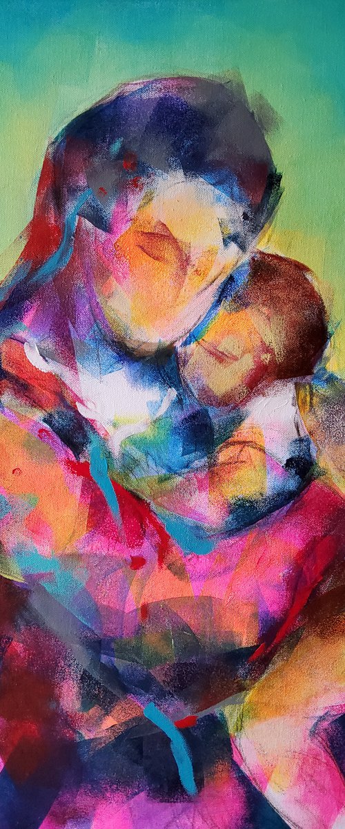 Madonna and child 12 by Marina Del Pozo