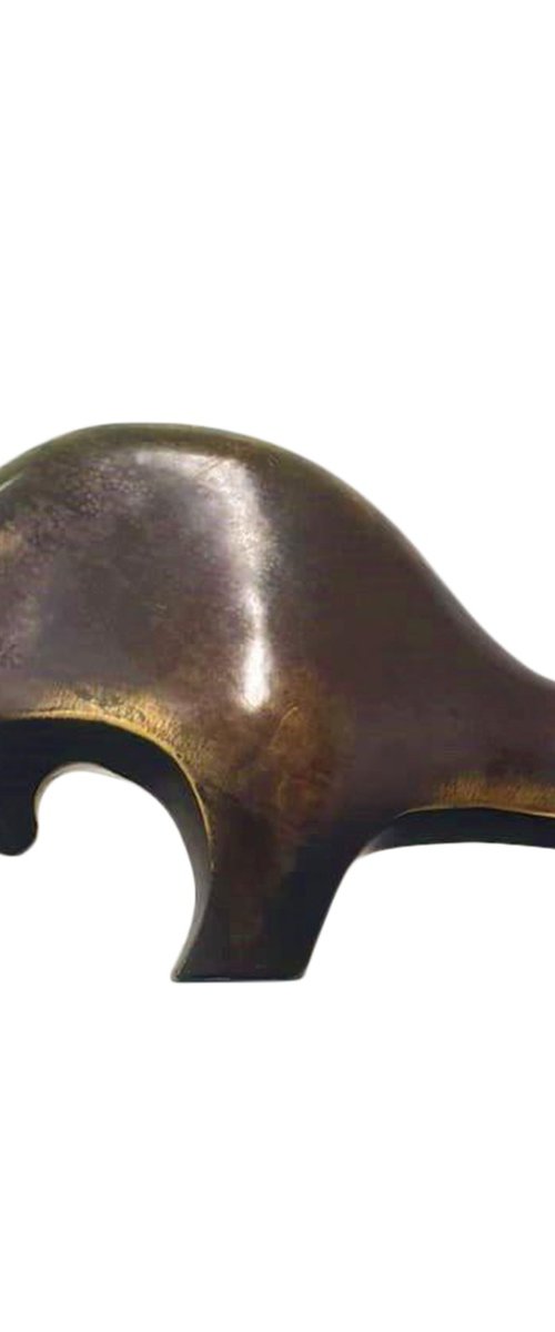 "Bull III" Contemporary Bronze Sculpture by Veaceslav Jiglitski