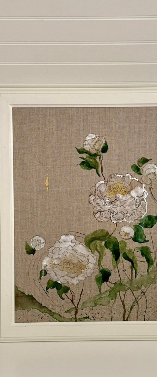 #2. Peony and a Snake by Elena Baydina