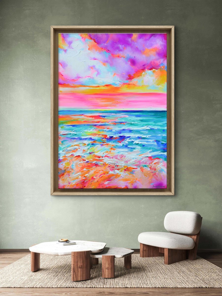 Colorful Temporal Tides By Soos Roxana Gabriela, 28 X 39, Artwork For Sale On Artfinder