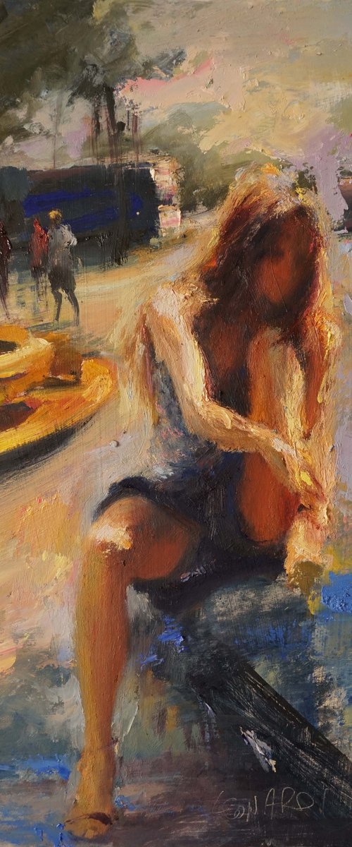 Paola at carrousel by Manuel Leonardi