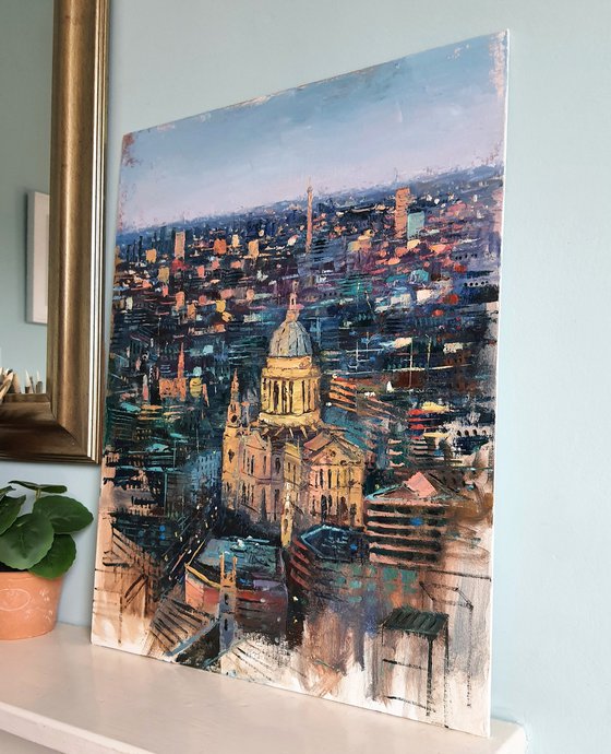 View of London with St Paul's