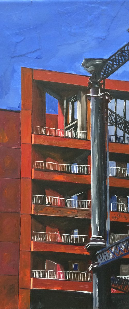 London, Gasometers and Flats by Andrew  Reid Wildman