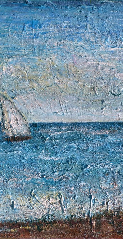 Calm Blue Sea by Elizabeth Vlasova