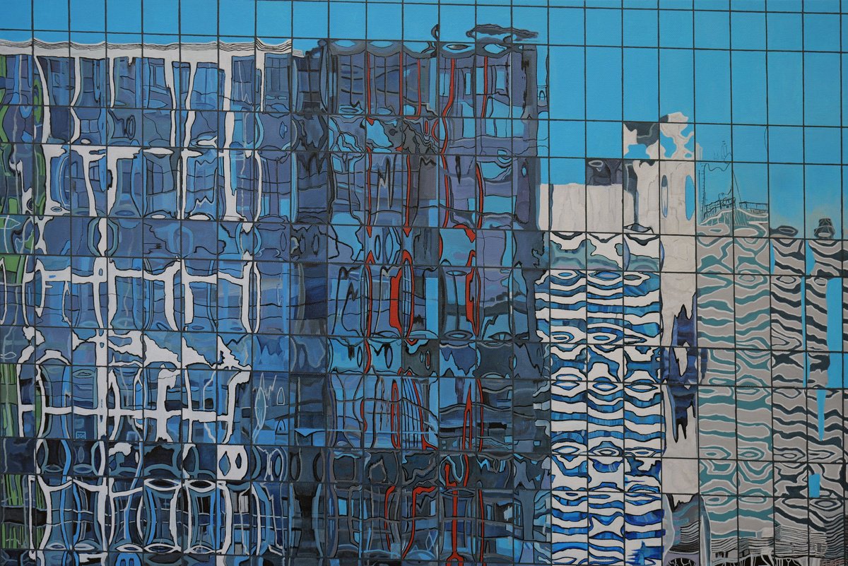 Boston Reflection 10 By Steven Fleit, 36 X 24, Artwork For Sale On Artfinder