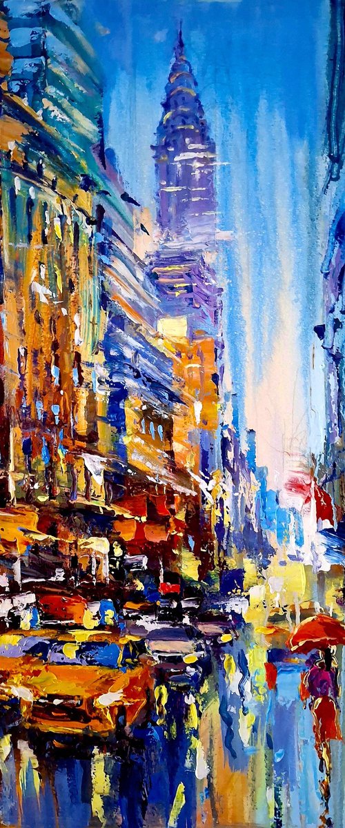 Abstract cityscape (New York) by Andrej  Ostapchuk