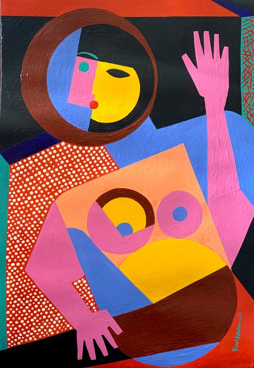 Cubist Woman by Koola Adams