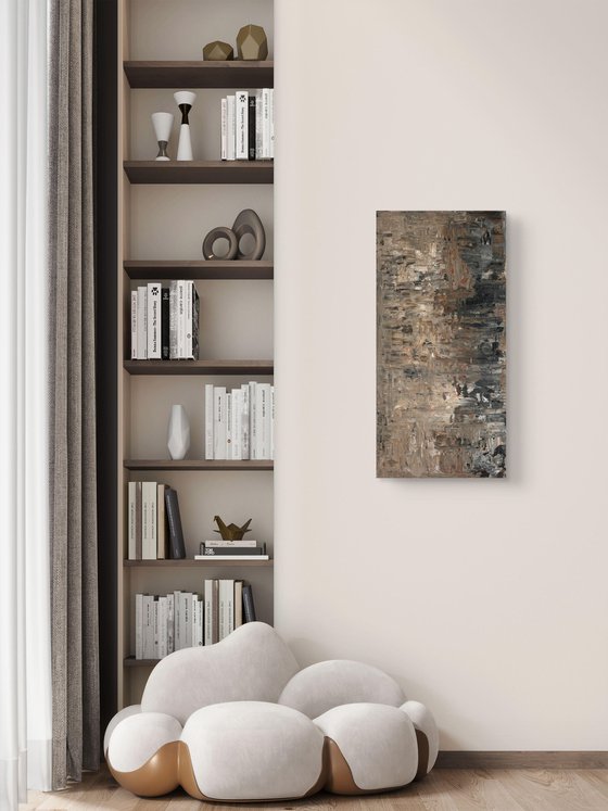 „Where silence dwells“ 50x100x2 cm
