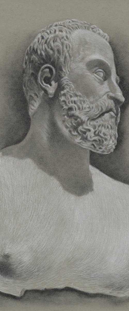 Study of a Roman Bust by Mal Daisley