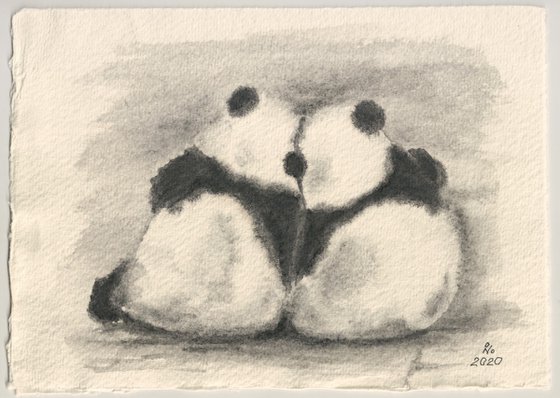 Couple panda