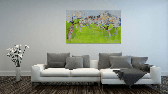 Spring garden XXXL painting