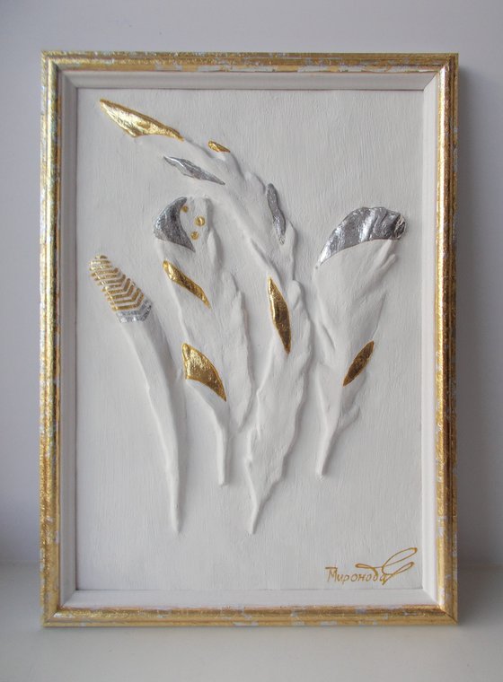 "Elegant feathers", set of 2