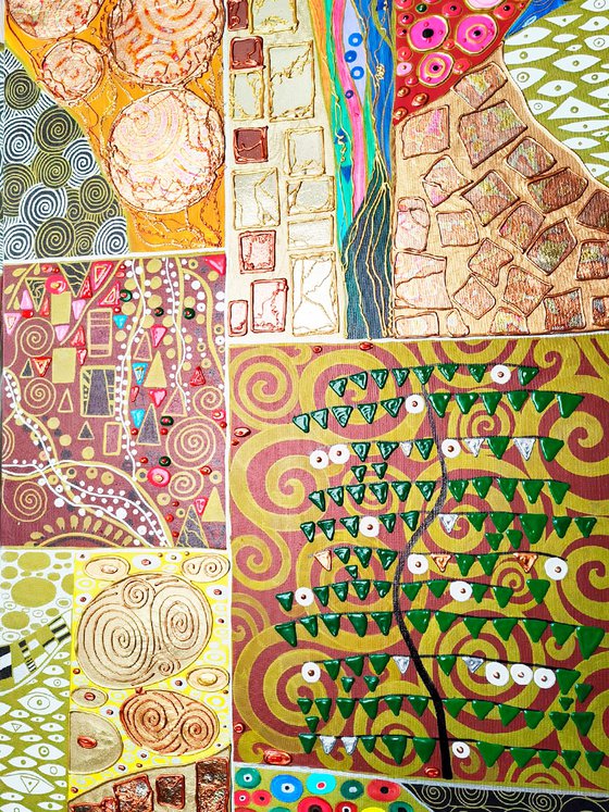 Tree of Life. Klimt abstract