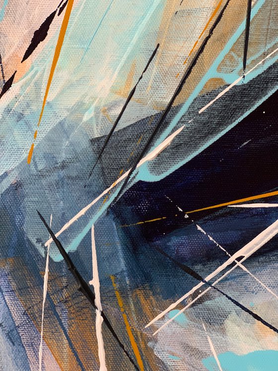 Lightness of blue and ochre