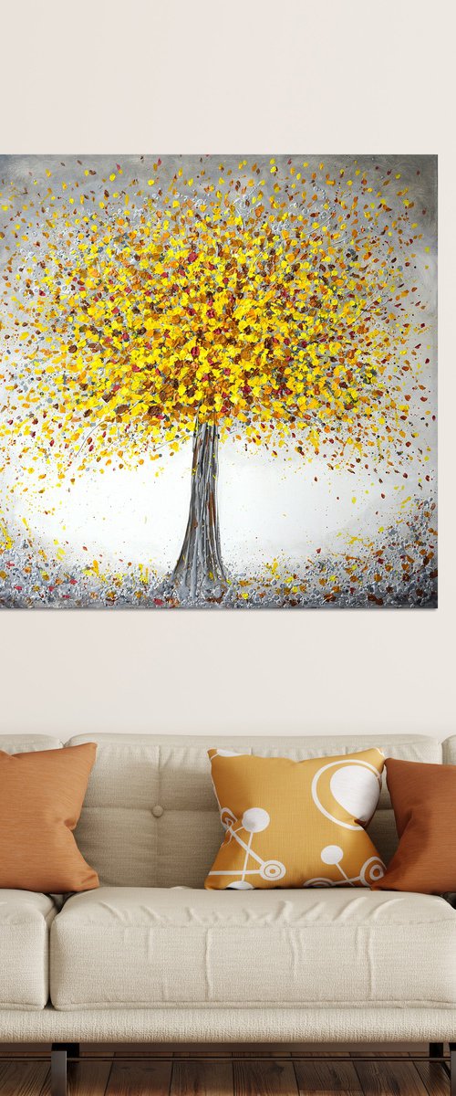 Jubilant Yellow Tree by Amanda Dagg