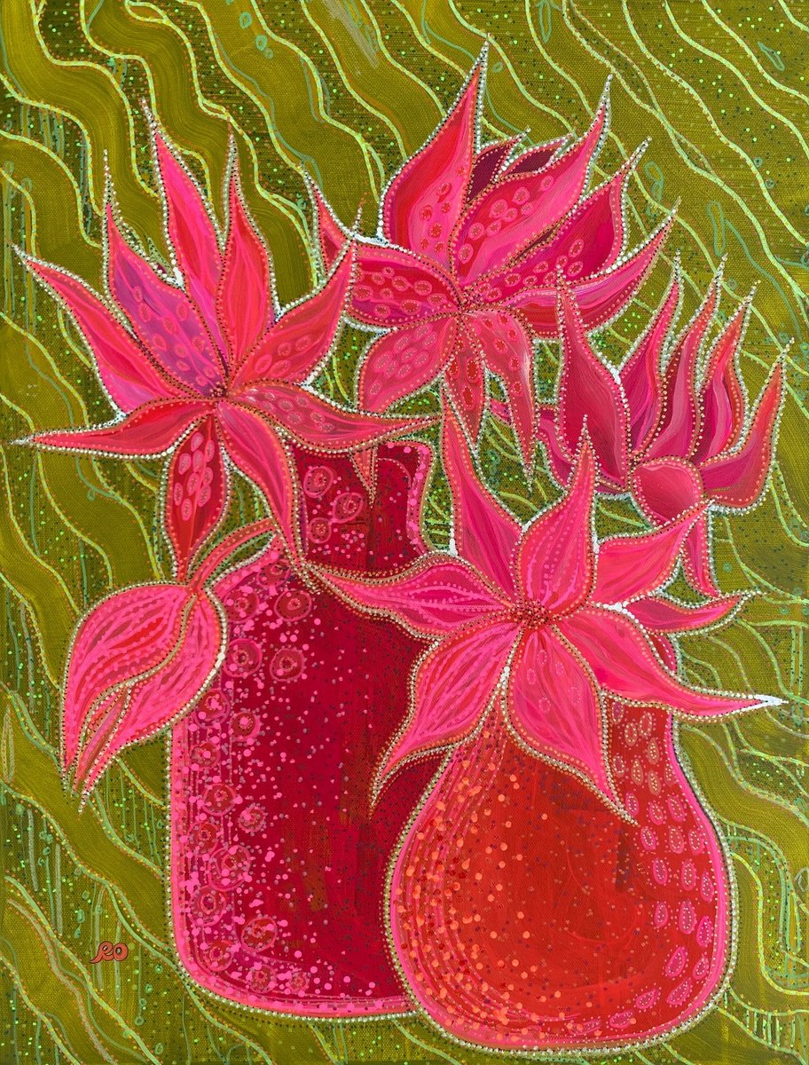  Life-Affirming Flowers By Olga Rokhmanyuk | Roartus, 18 X 24, Artwork For Sale On Artfinder