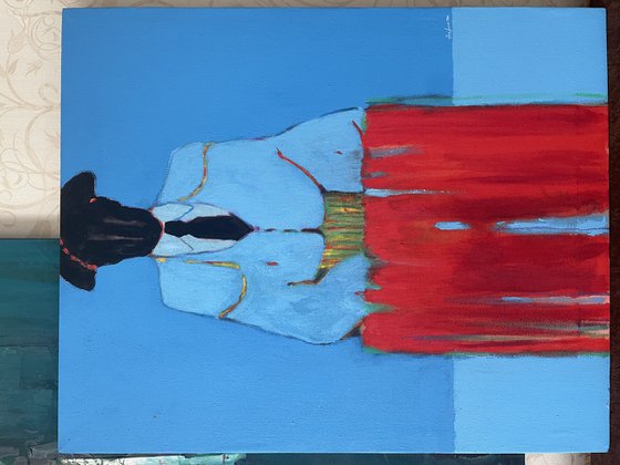 Abstract Torero Figure