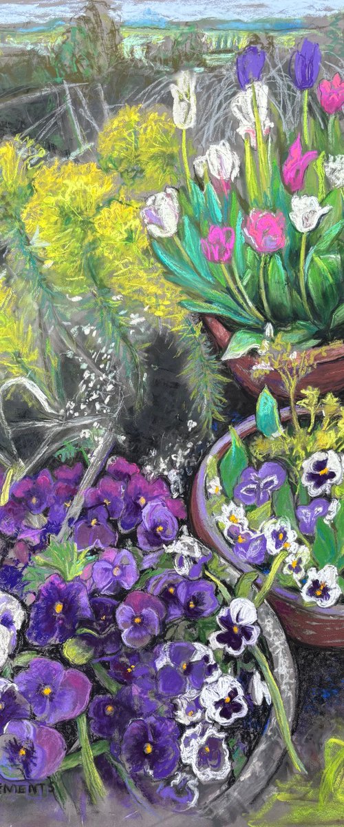 Yvonnes country garden by Patricia Clements