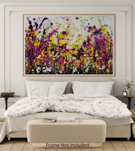 Violet Honeyday; Abstract Floral Landscape