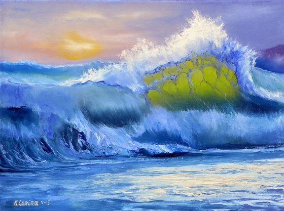 Oceanic Surge: Emerald Light Study (2015)
