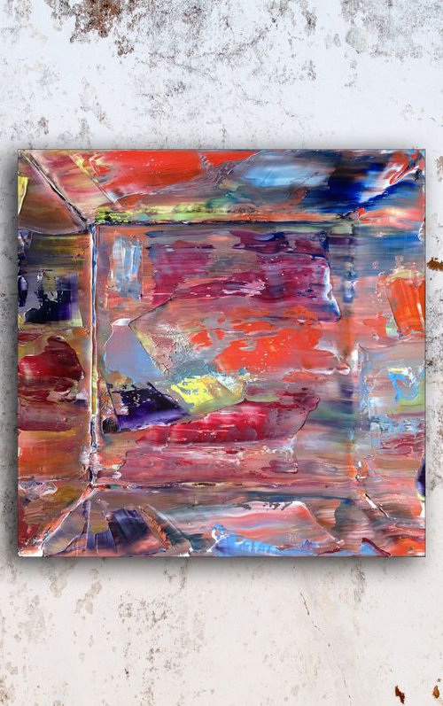 "What Are You Looking At?" -  Original PMS OIl Painting On Wood - 18 x 18 inches by Preston M. Smith (PMS)
