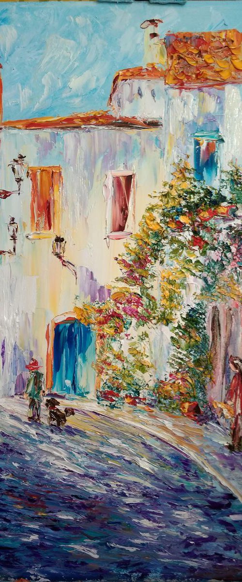 Narrow Italian Street by Oksana Fedorova