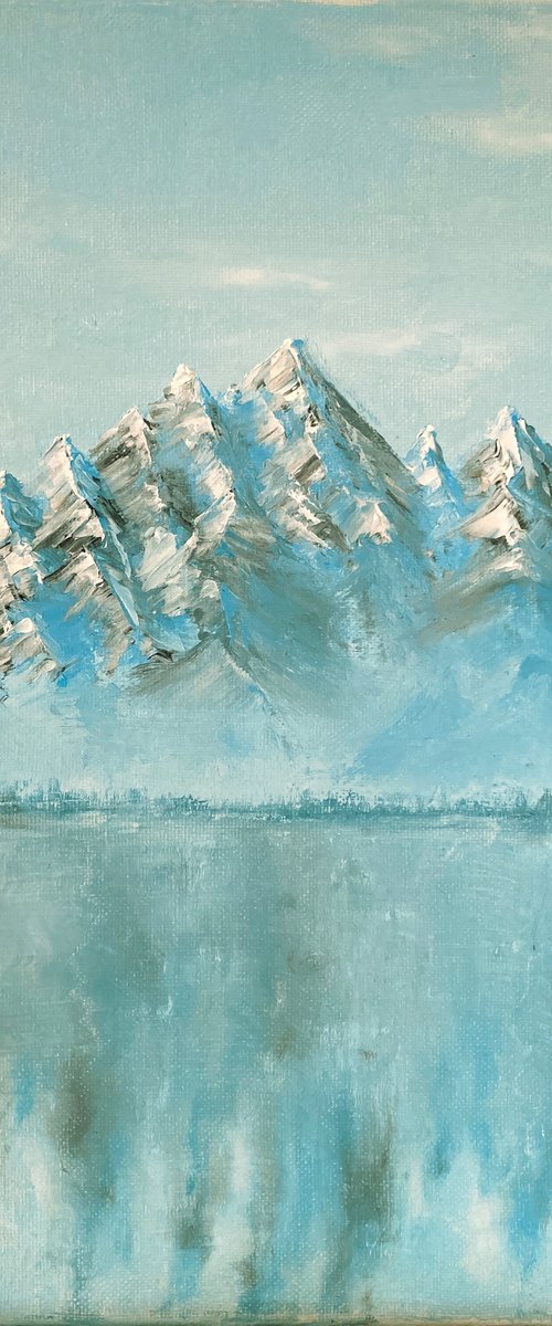 Mountain freshness, 25 х 35 cm, oil on canvas by Marina Zotova