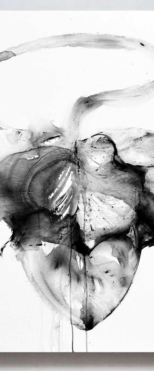 Black and white flower 2 by Rosi Roys