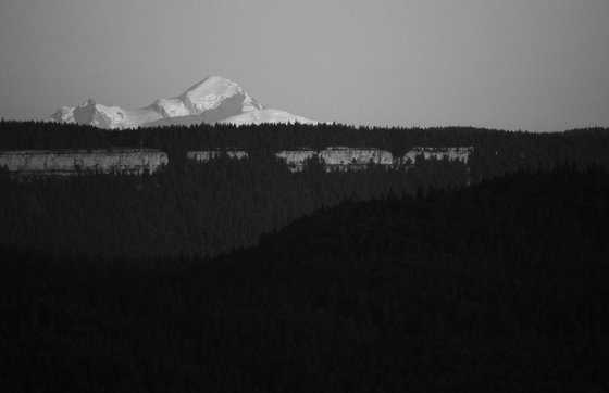 Mont Blanc at Sunset.