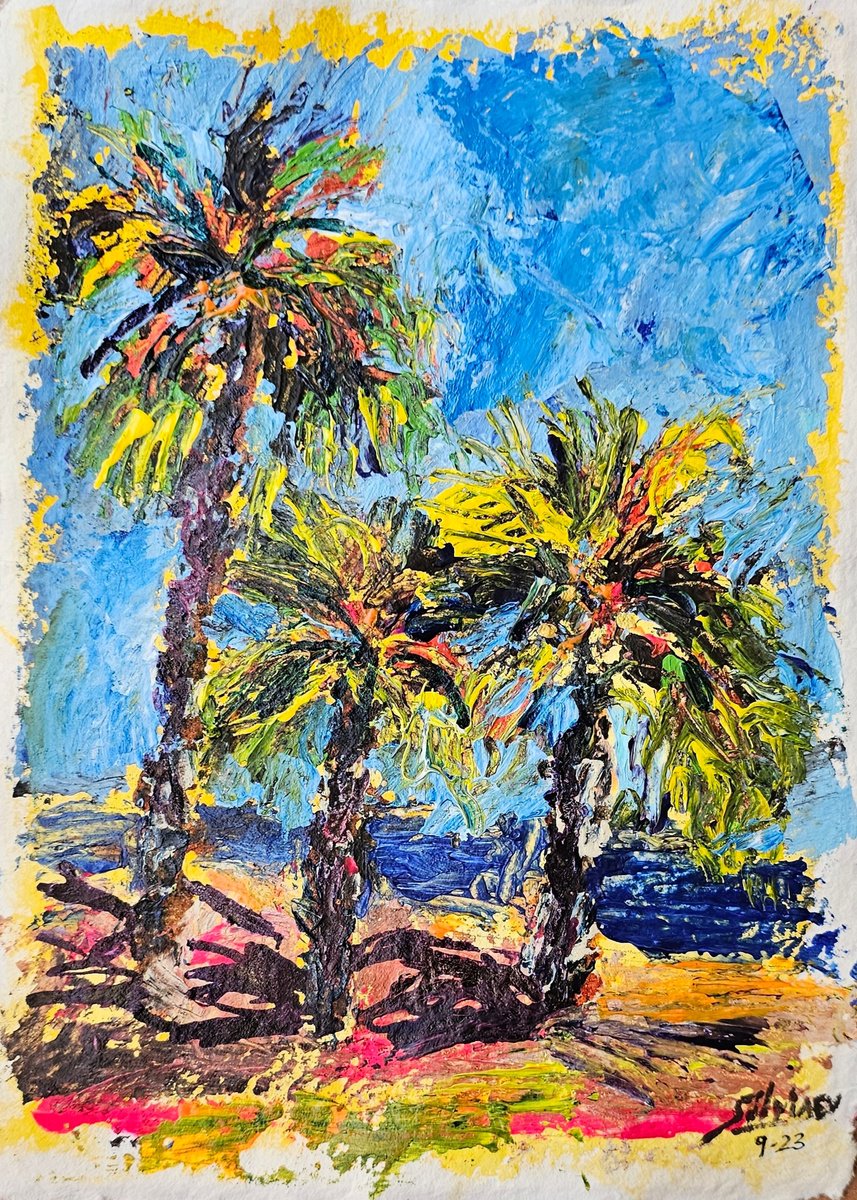 Palm trees in Sumner.Ii by Silvia Flores Vitiello