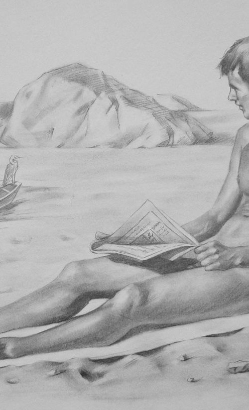 Man by the seaside by Hongtao Huang