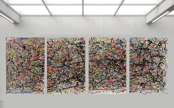 RhythmofColorinFourQuadriptych