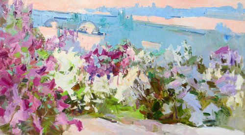 " Lilac garden " by Yehor Dulin