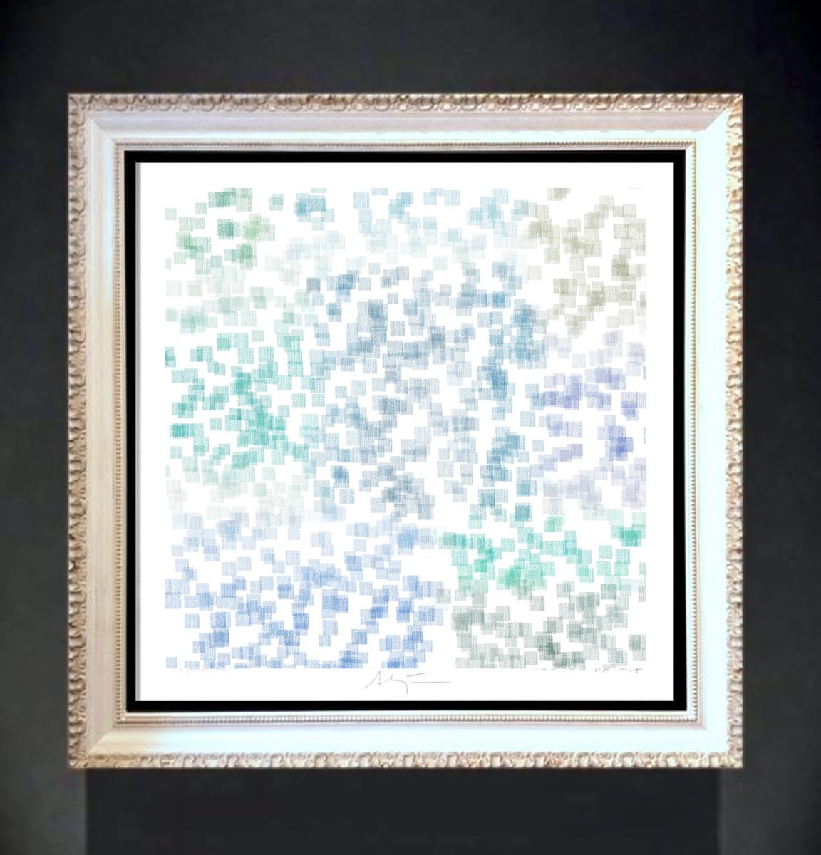Geometric Giclee Print , Ocean Ii By Alejos, 17 X 17, Artwork For Sale On Artfinder