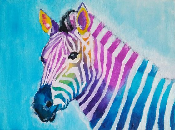 Colored Zebra