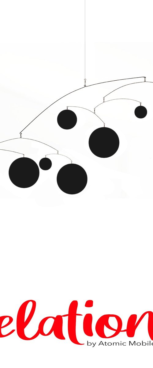 Elation XL Black Art Mobile 8' by Debra Ann