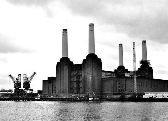 BATTERSEA POWER STATION B&W: London(Limited edition  5/50)  16"X12"