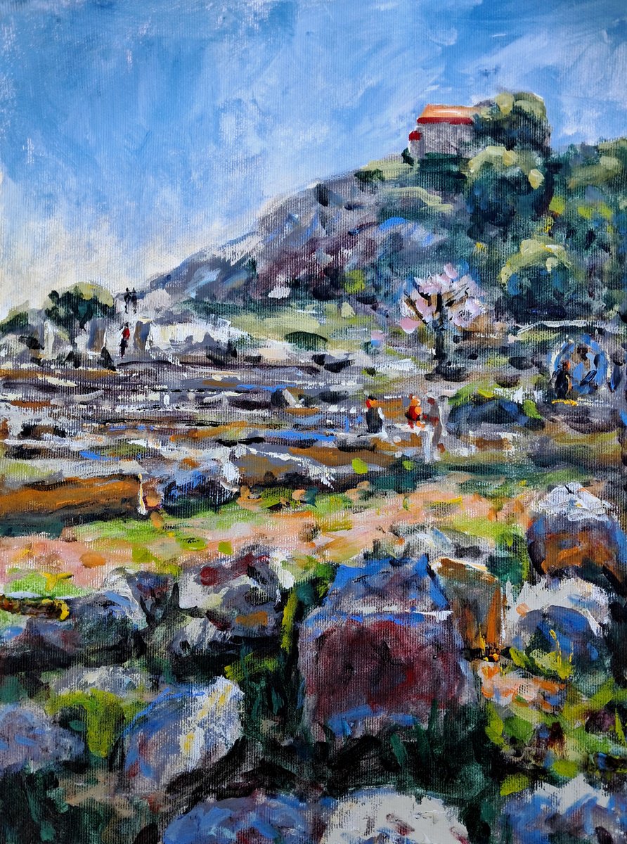  Ancient Greek Site By Dimitris Voyiazoglou, 17 X 20, Artwork For Sale On Artfinder