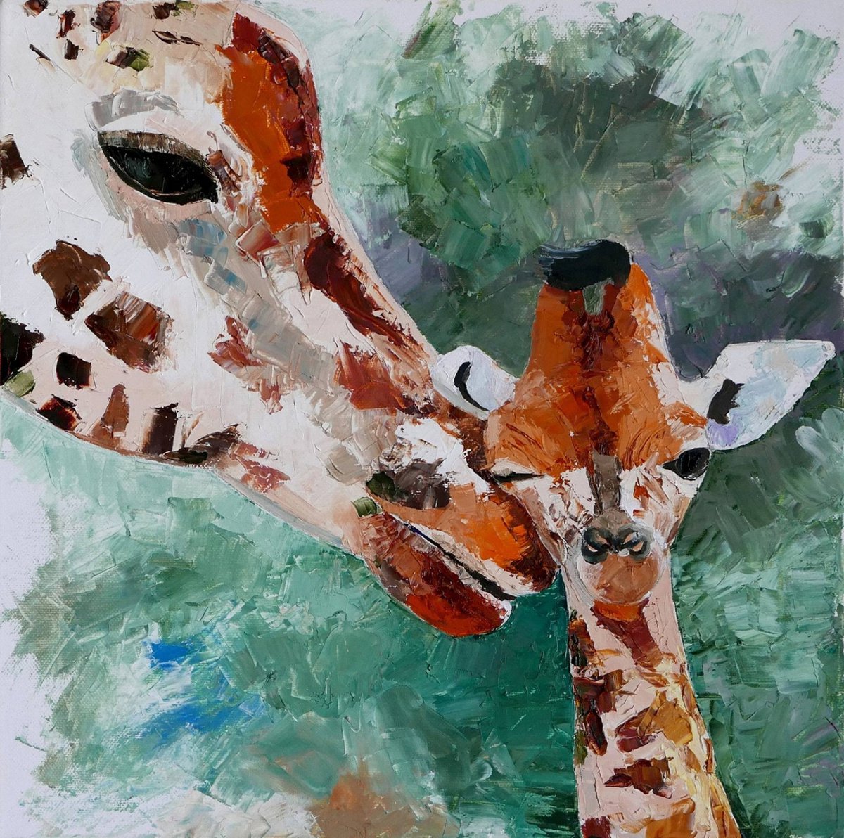 Giraffes by Ekaterina Mitrofanova